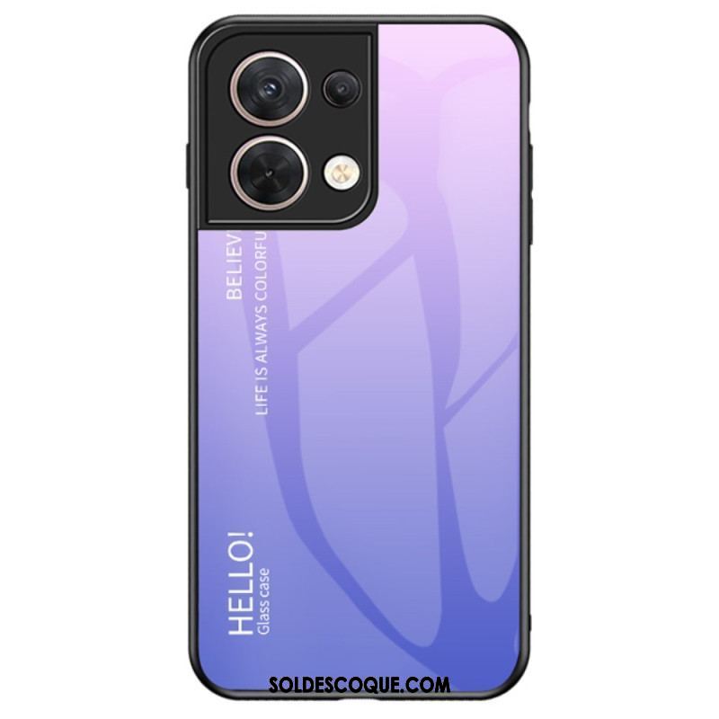 Coque Oppo Reno 8 Verre Trempé Hello