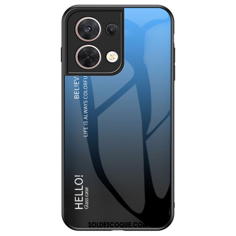 Coque Oppo Reno 8 Verre Trempé Hello