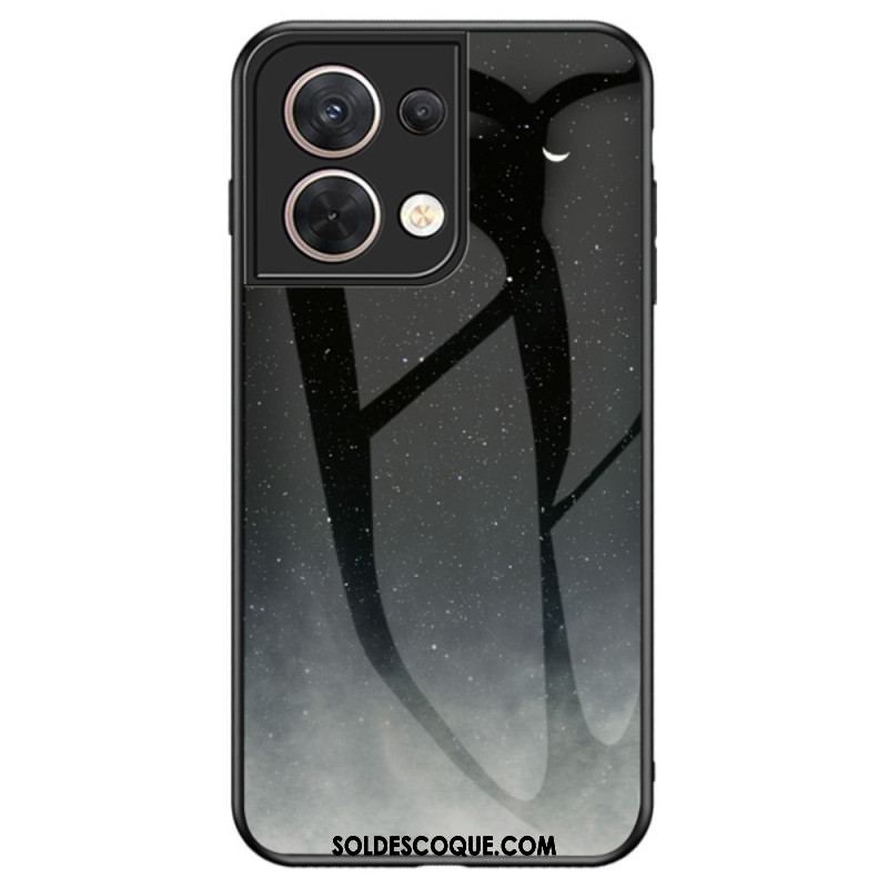 Coque Oppo Reno 8 Verre Trempé Motif