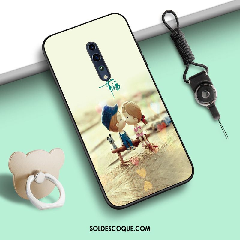 Coque Oppo Reno Z Anneau Fluide Doux Protection Silicone Téléphone Portable Soldes