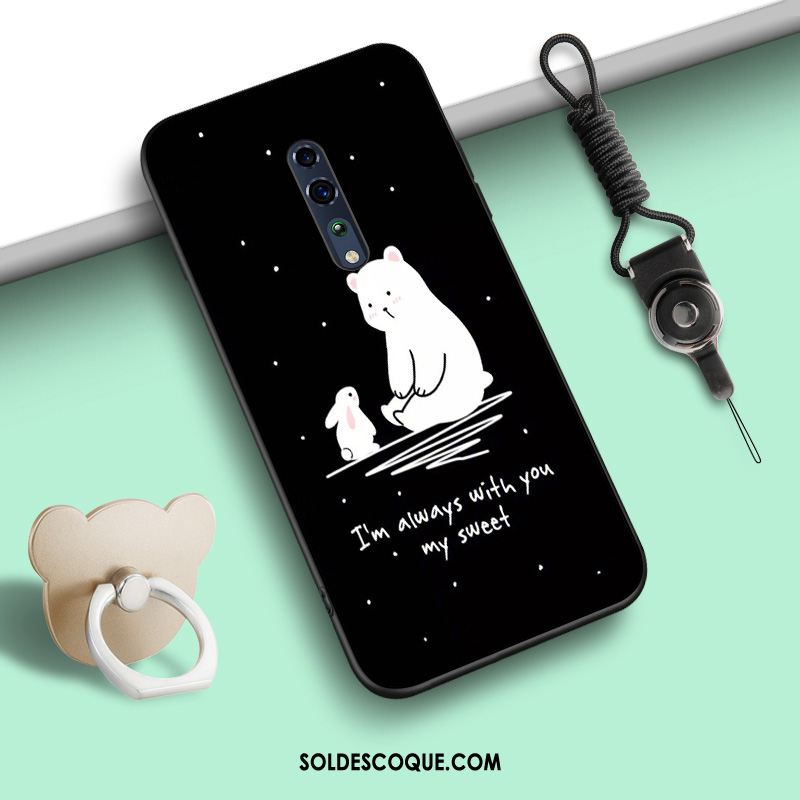 Coque Oppo Reno Z Anneau Fluide Doux Protection Silicone Téléphone Portable Soldes