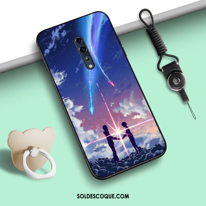 Coque Oppo Reno Z Anneau Fluide Doux Protection Silicone Téléphone Portable Soldes