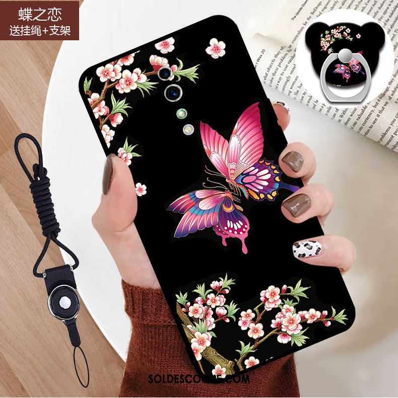 Coque Oppo Reno Z Charmant Frais Anneau Fluide Doux Téléphone Portable Soldes