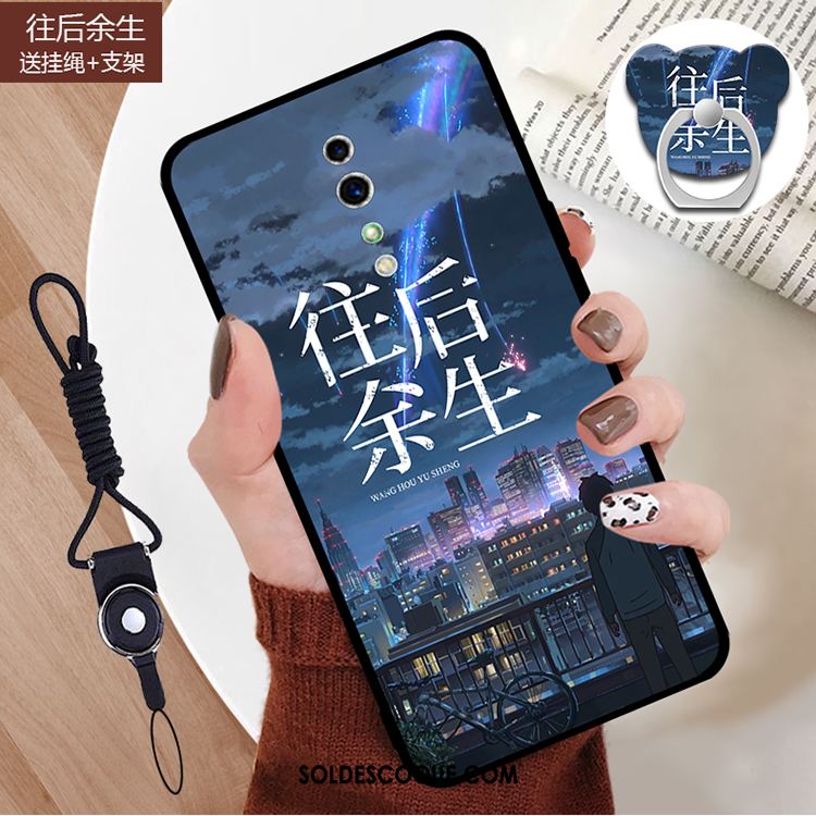 Coque Oppo Reno Z Charmant Frais Anneau Fluide Doux Téléphone Portable Soldes