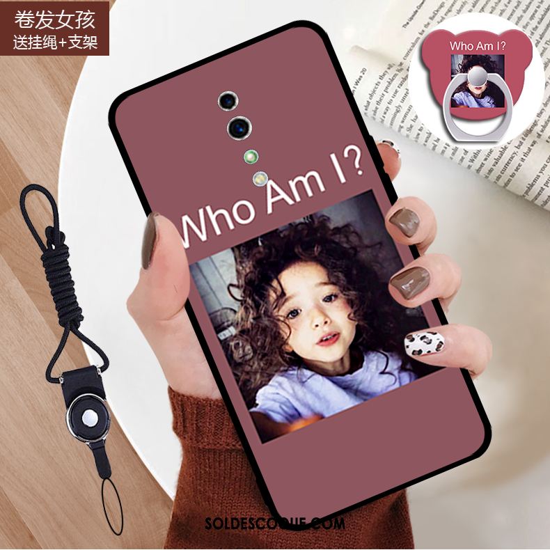 Coque Oppo Reno Z Charmant Frais Anneau Fluide Doux Téléphone Portable Soldes