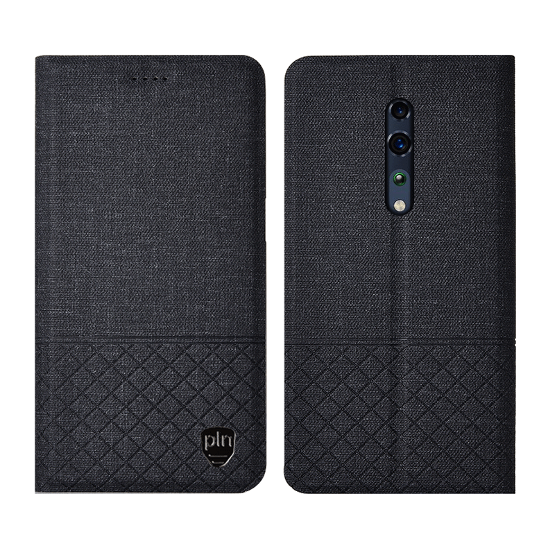 Coque Oppo Reno Z Incassable Protection Plaid Bleu Tout Compris Soldes