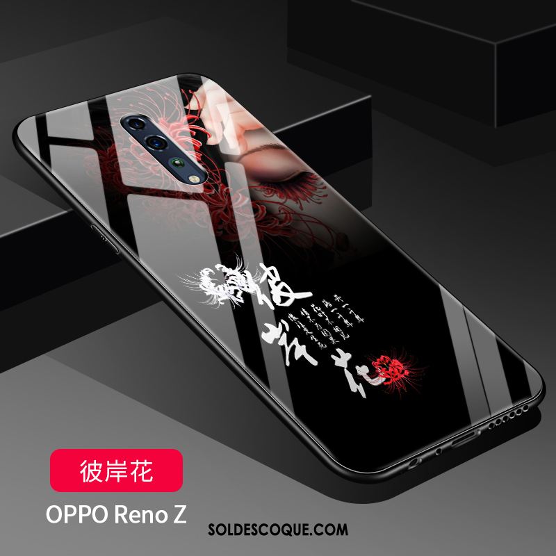 Coque Oppo Reno Z Membrane Incassable Ornements Suspendus Tempérer Miroir Housse Pas Cher