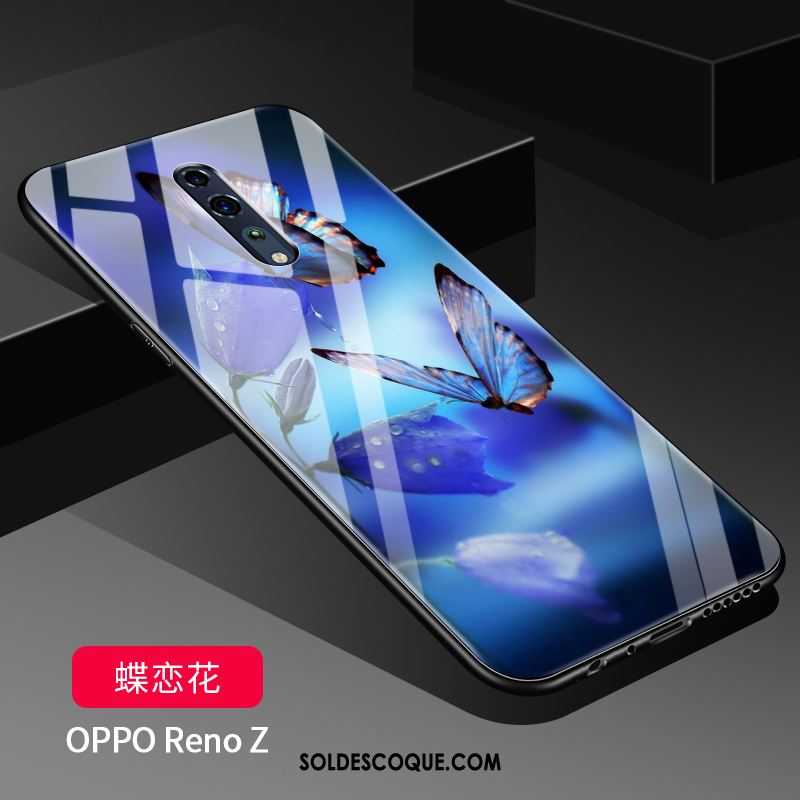 Coque Oppo Reno Z Membrane Incassable Ornements Suspendus Tempérer Miroir Housse Pas Cher