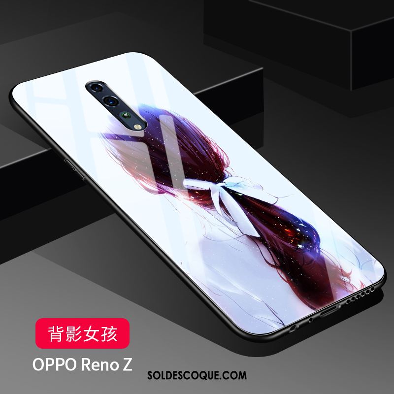 Coque Oppo Reno Z Membrane Incassable Ornements Suspendus Tempérer Miroir Housse Pas Cher