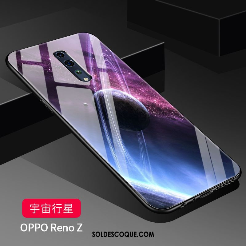 Coque Oppo Reno Z Membrane Incassable Ornements Suspendus Tempérer Miroir Housse Pas Cher