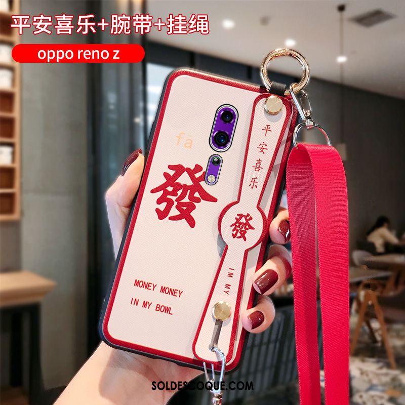 Coque Oppo Reno Z Net Rouge Téléphone Portable Nouveau Grand Silicone En Ligne