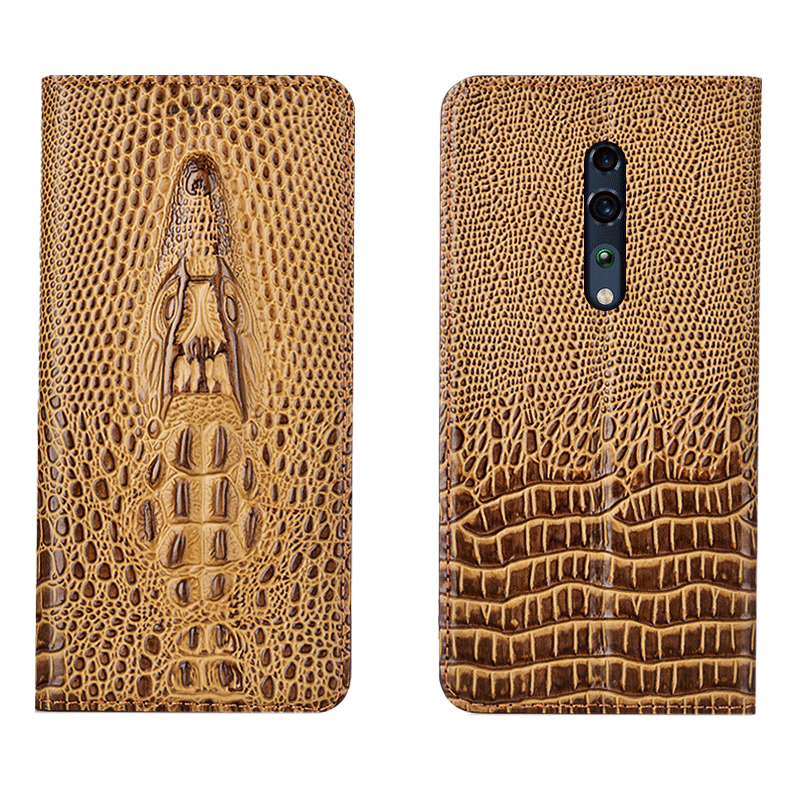 Coque Oppo Reno Z Noir Protection Crocodile Incassable Étui En Vente