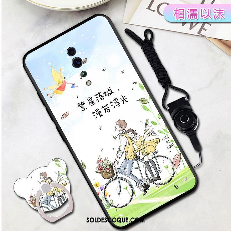 Coque Oppo Reno Z Ornements Suspendus Tempérer Support Protection Téléphone Portable Pas Cher