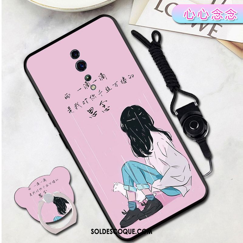 Coque Oppo Reno Z Ornements Suspendus Tempérer Support Protection Téléphone Portable Pas Cher