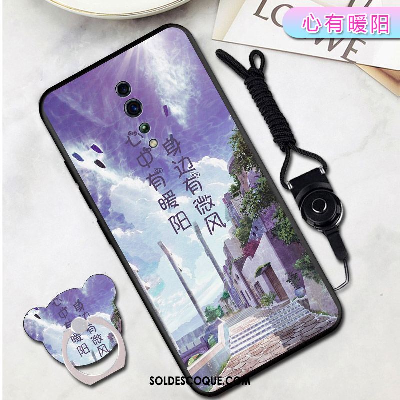 Coque Oppo Reno Z Ornements Suspendus Tempérer Support Protection Téléphone Portable Pas Cher