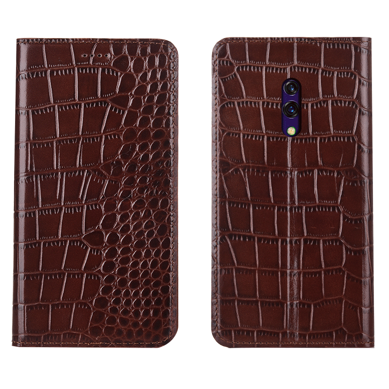 Coque Oppo Reno Z Tout Compris Crocodile Téléphone Portable Incassable Grand Housse Pas Cher