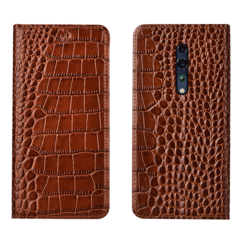 Coque Oppo Reno Z Tout Compris Crocodile Téléphone Portable Incassable Grand Housse Pas Cher