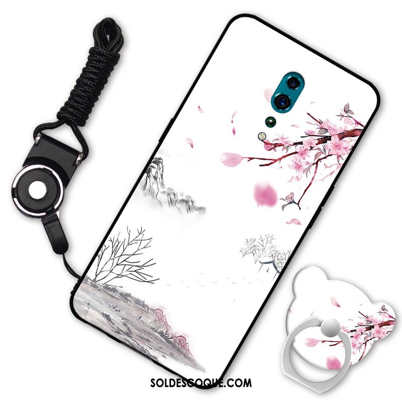 Coque Oppo Reno Z Téléphone Portable Fluide Doux Noir Silicone Dessin Animé Pas Cher