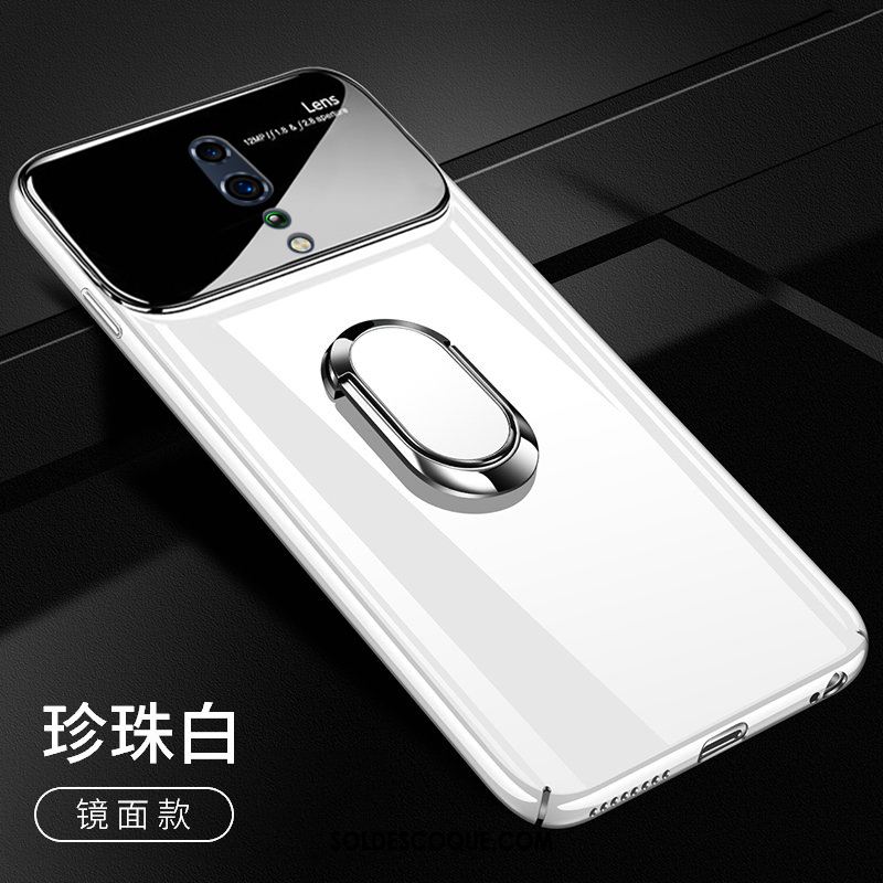 Coque Oppo Reno Z Verre Anneau Miroir Incassable Difficile Housse Pas Cher