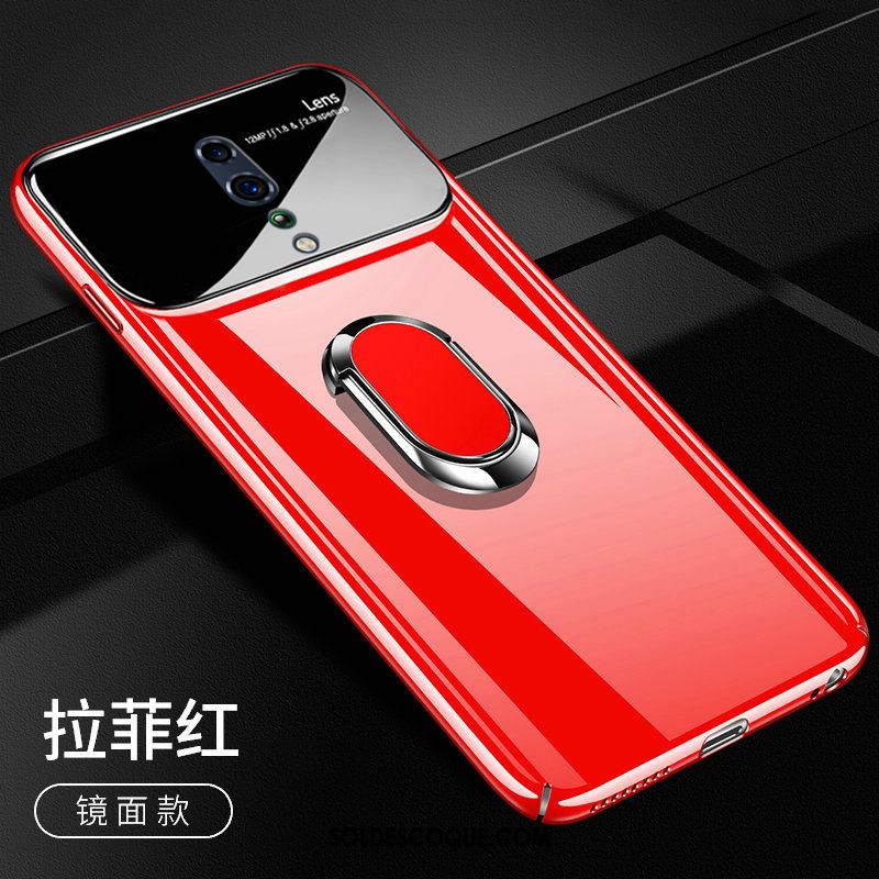 Coque Oppo Reno Z Verre Anneau Miroir Incassable Difficile Housse Pas Cher