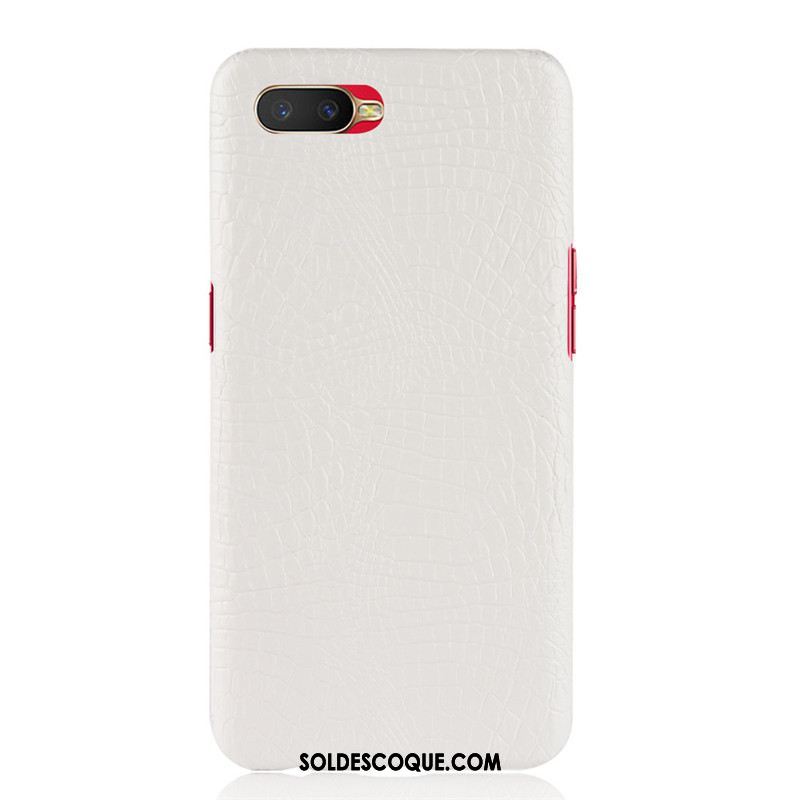 Coque Oppo Rx17 Neo Modèle Fleurie Cuir Téléphone Portable Incassable Crocodile Pas Cher