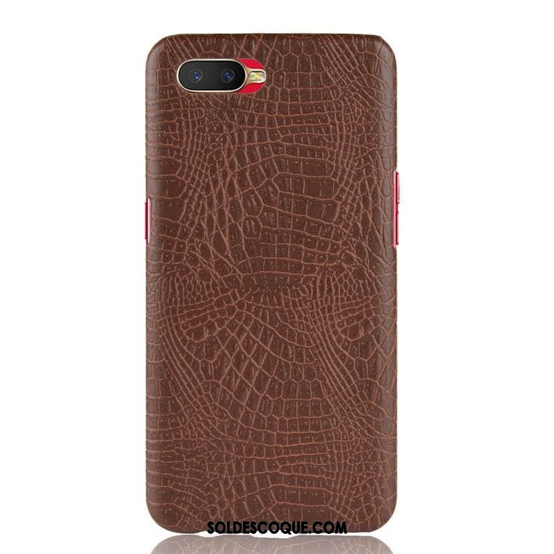 Coque Oppo Rx17 Neo Modèle Fleurie Cuir Téléphone Portable Incassable Crocodile Pas Cher