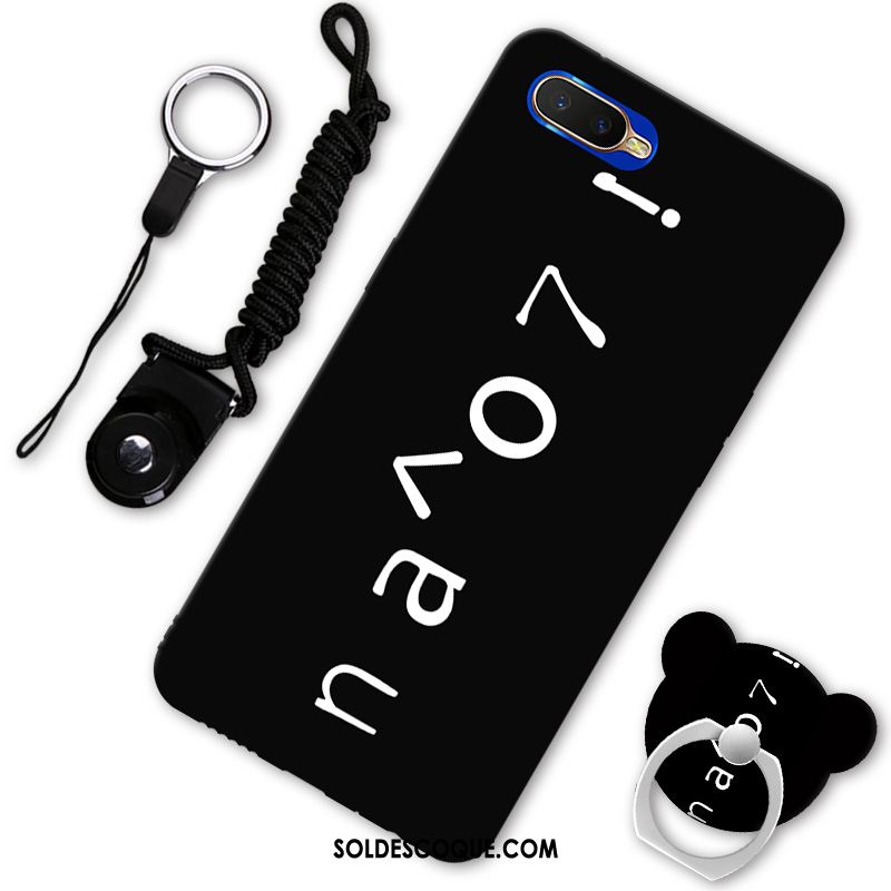 Coque Oppo Rx17 Neo Téléphone Portable Fluide Doux Noir Incassable Housse Soldes