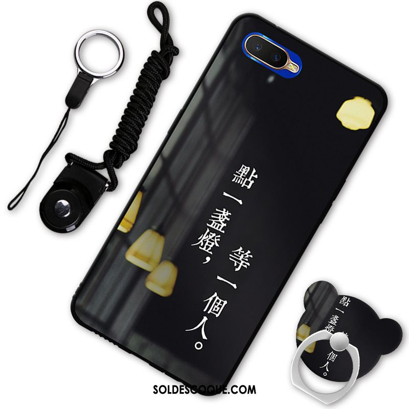 Coque Oppo Rx17 Neo Téléphone Portable Fluide Doux Noir Incassable Housse Soldes