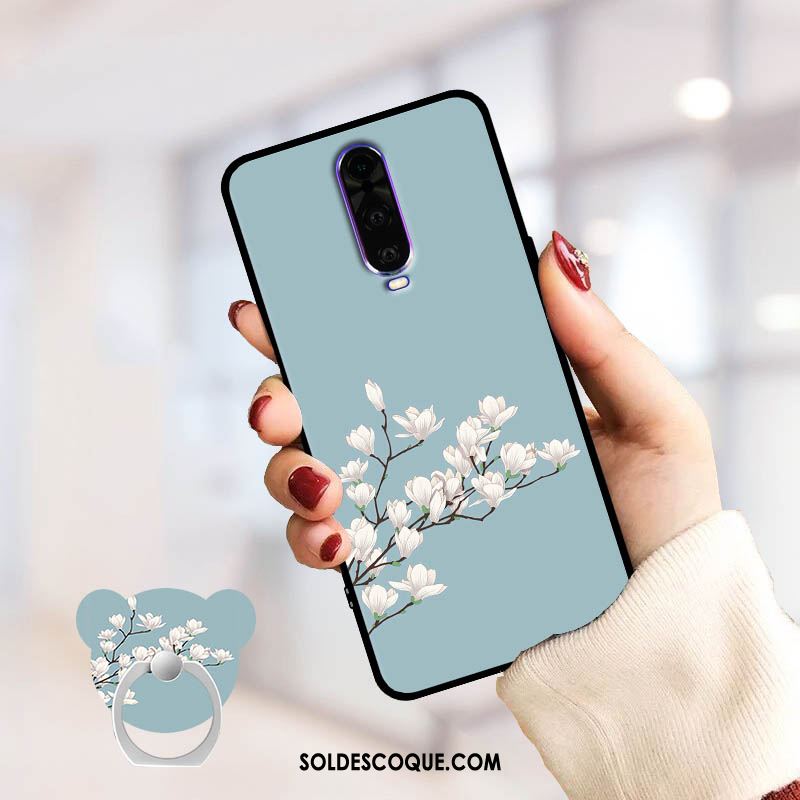 Coque Oppo Rx17 Pro Bleu Fluide Doux Téléphone Portable Tout Compris Membrane Soldes