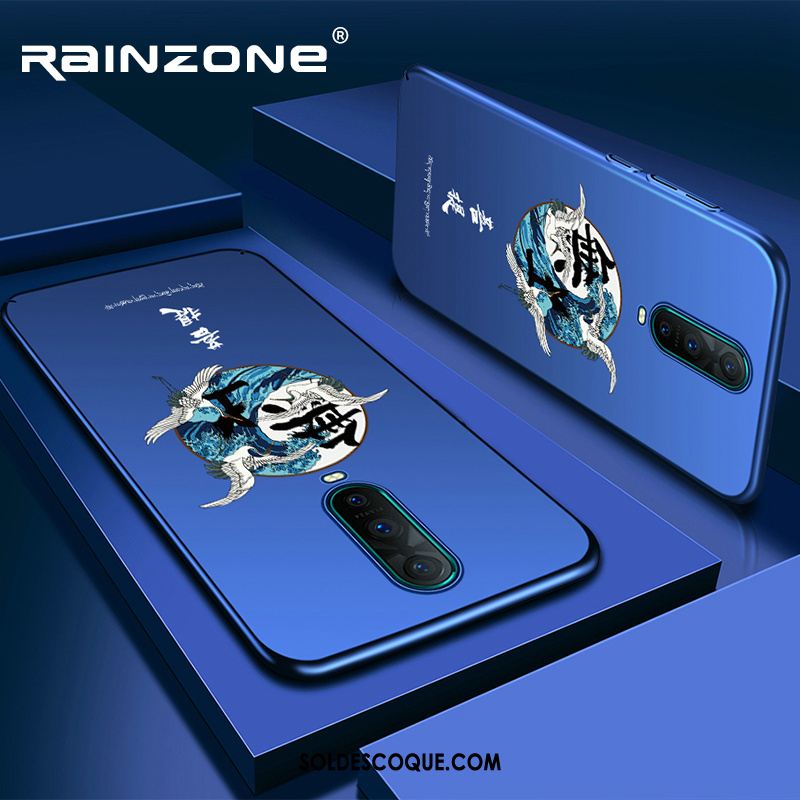 Coque Oppo Rx17 Pro Incassable Marque De Tendance Bleu Net Rouge Téléphone Portable Housse Pas Cher
