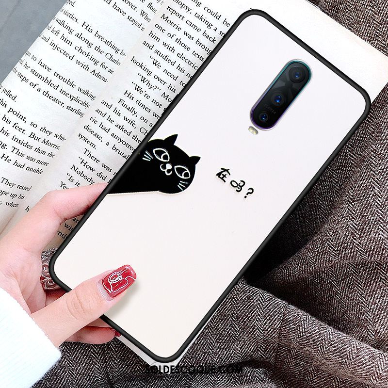 Coque Oppo Rx17 Pro Nouveau Chat Gaufrage Étui Silicone Pas Cher