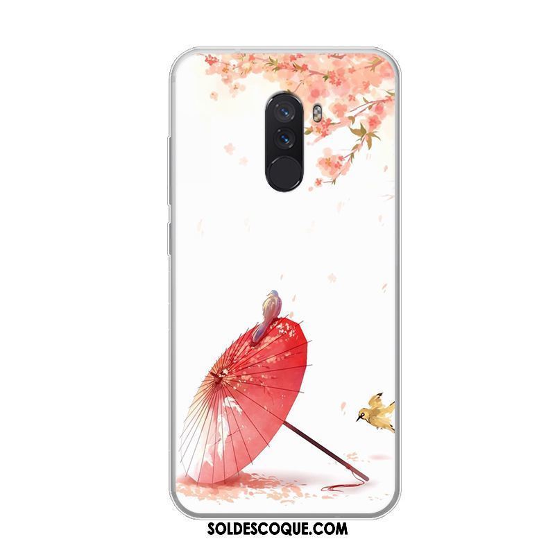 Coque Pocophone F1 Bleu Incassable Créatif Étui Fluide Doux France