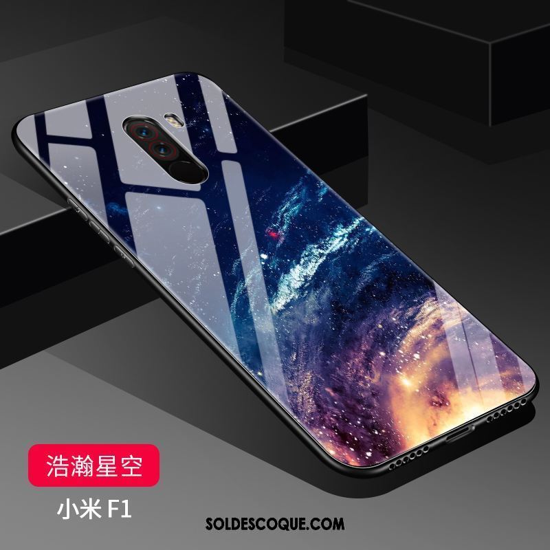 Coque Pocophone F1 Bleu Personnalité Incassable Nouveau Créatif En Ligne