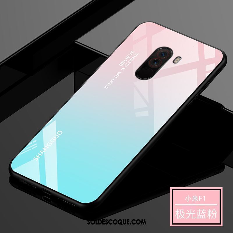 Coque Pocophone F1 Difficile Étui Dégradé Légère Silicone Soldes