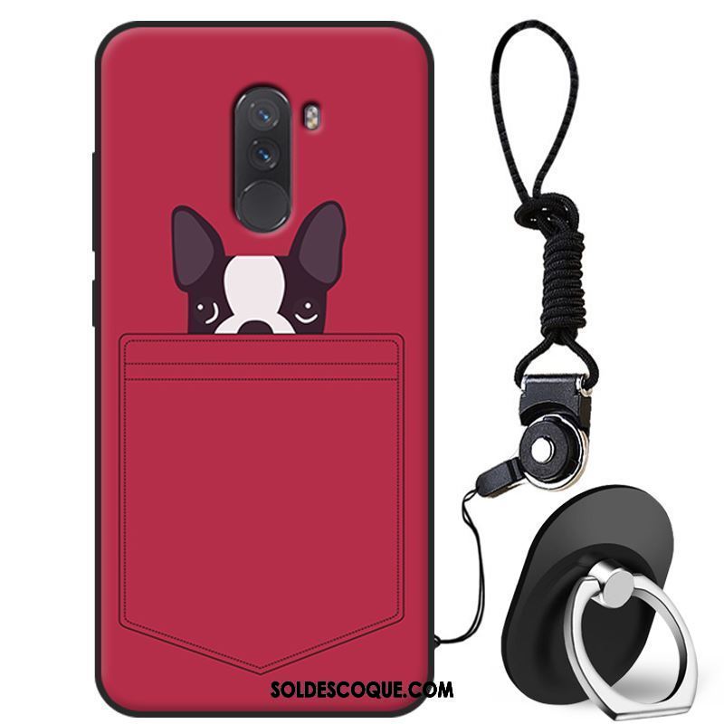 Coque Pocophone F1 Fluide Doux Rose Silicone Petit Téléphone Portable En Vente