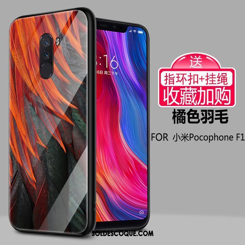 Coque Pocophone F1 Incassable Difficile Fluide Doux Simple Étui Pas Cher