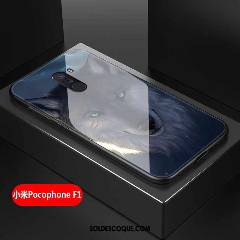 Coque Pocophone F1 Incassable Difficile Silicone Tout Compris Noir Soldes