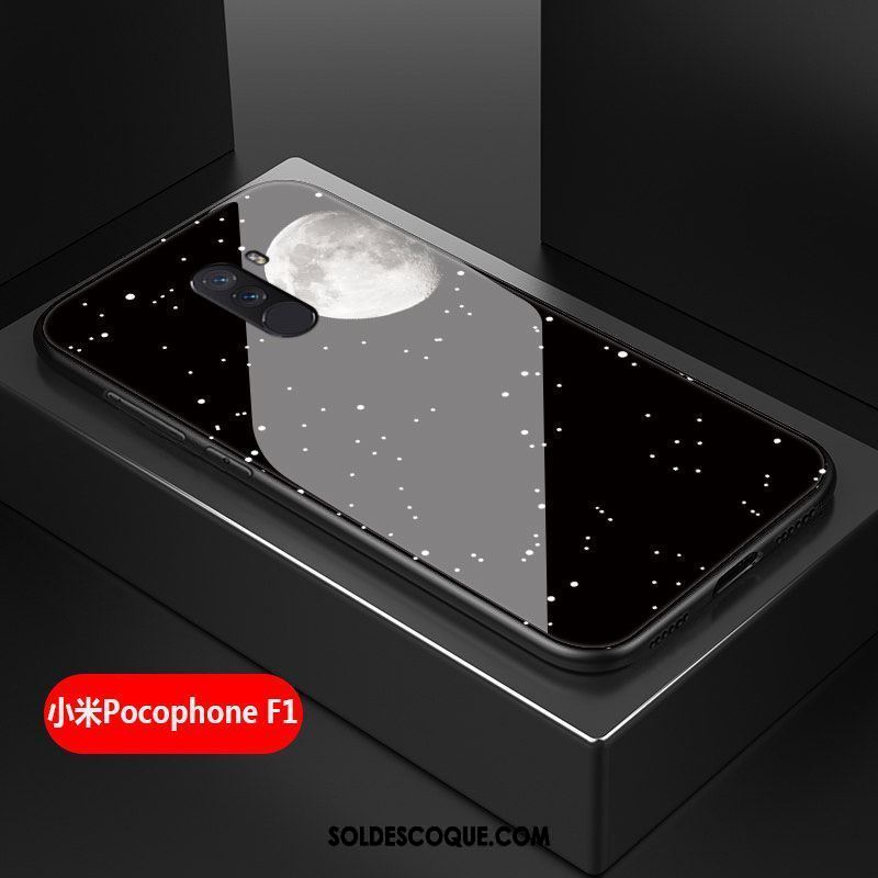 Coque Pocophone F1 Incassable Difficile Silicone Tout Compris Noir Soldes