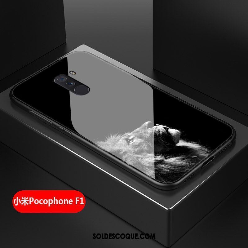 Coque Pocophone F1 Incassable Difficile Silicone Tout Compris Noir Soldes