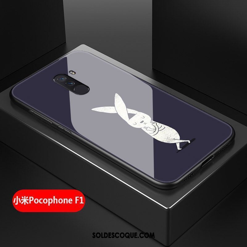 Coque Pocophone F1 Incassable Difficile Silicone Tout Compris Noir Soldes