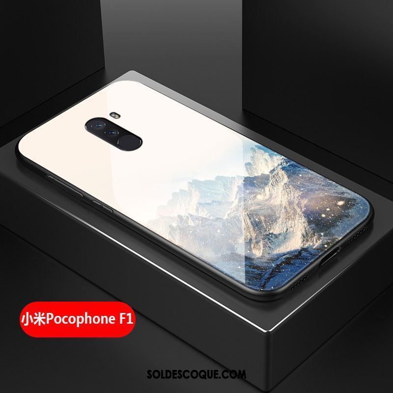 Coque Pocophone F1 Incassable Difficile Silicone Tout Compris Noir Soldes