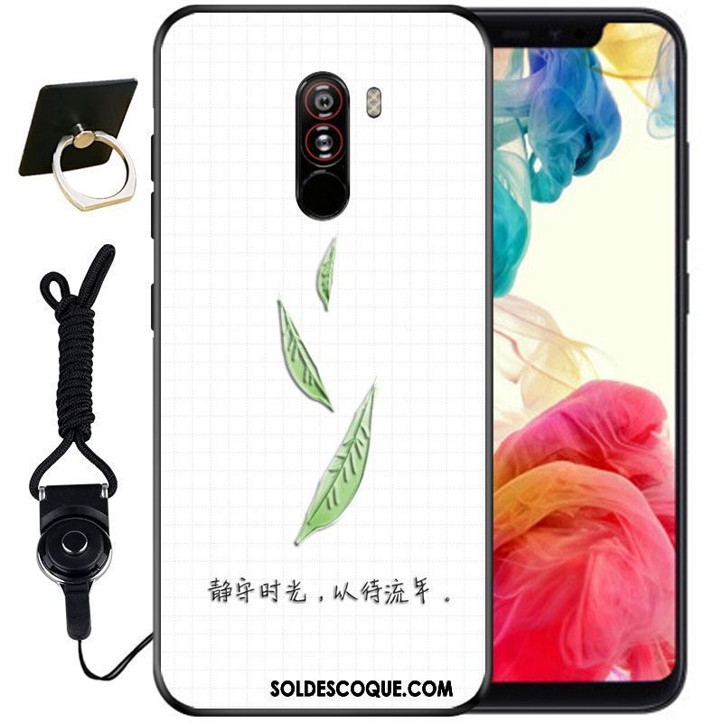 Coque Pocophone F1 Incassable Encre Vintage Mignonne Protection En Ligne