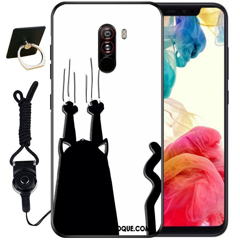 Coque Pocophone F1 Incassable Encre Vintage Mignonne Protection En Ligne