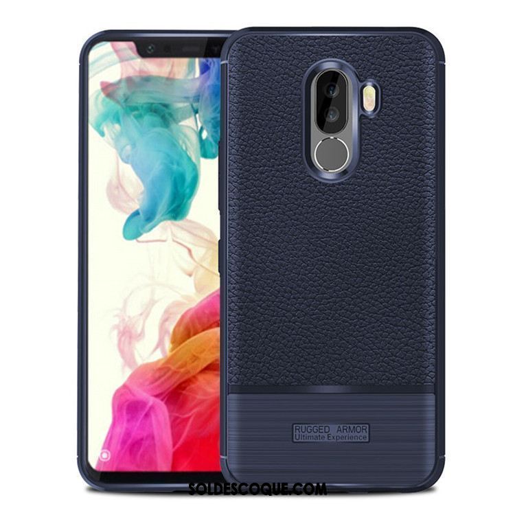 Coque Pocophone F1 Litchi Cuir Téléphone Portable Étui Protection Pas Cher