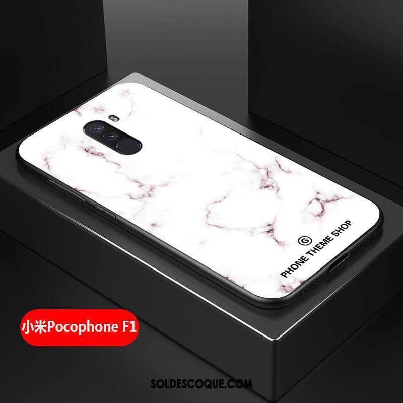 Coque Pocophone F1 Petit Silicone Incassable Grand Bleu Housse Pas Cher