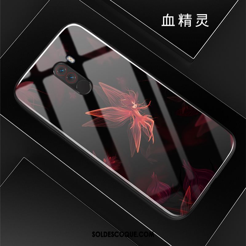 Coque Pocophone F1 Protection Téléphone Portable Violet Dessin Animé Petit Pas Cher