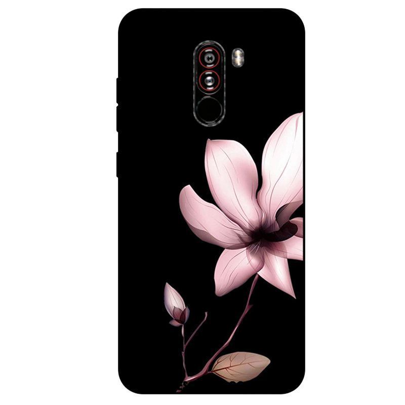 Coque Pocophone F1 Rose Silicone Fluide Doux Petit Tout Compris Housse Pas Cher