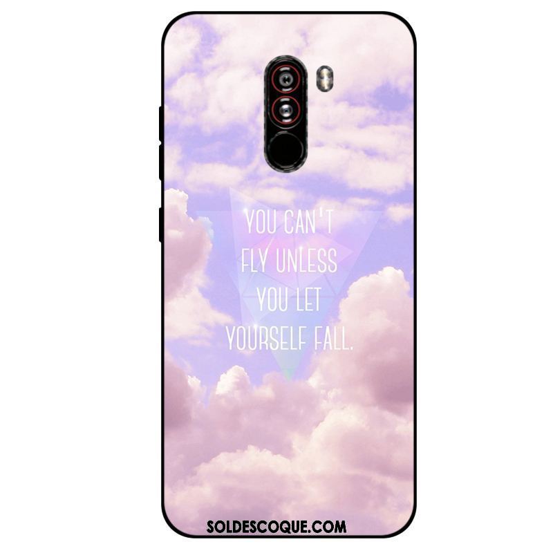 Coque Pocophone F1 Rose Silicone Fluide Doux Petit Tout Compris Housse Pas Cher