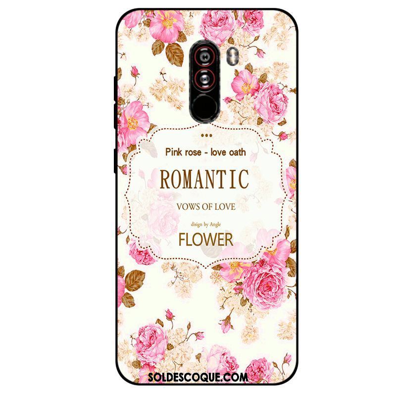 Coque Pocophone F1 Rose Silicone Fluide Doux Petit Tout Compris Housse Pas Cher