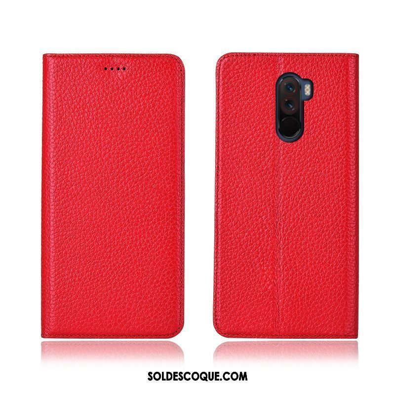 Coque Pocophone F1 Silicone Cuir Véritable Tout Compris Petit Nouveau Pas Cher